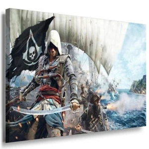 Assassins Creed Pirat Schiff Leinwandbild / AK ART / Leinwand Bild +TOP Geschenk - Bild 1 von 5