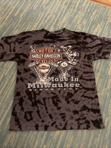 Vtg 1994 Harley Davidson Weirs Laconia Single Stitch Shirt Medium Milwaukee - Picture 1 of 5