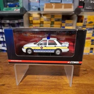 CORGI VANGUARDS VA10008 FORD SIERRA SAPPHIRE COSWORTH ISLE OF MAN POLICE  1.43 M - Picture 1 of 4