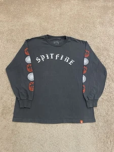 Y2K 2000s Spitfire Wheels Skateboard Long Sleeve Shirt Size Large - Picture 1 of 4