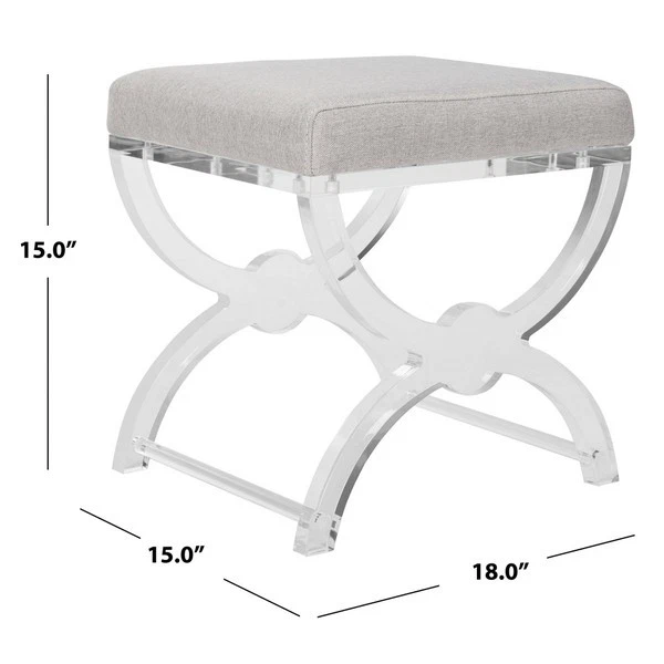 Safavieh DELFINA VANITY STOOL, Reduced Price 2172770524 SFV2524A Foto 1 de 4