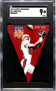 Banderines Jerry Rice 1996 Playoff Contenders #57 SGC 9 - Imagen 1 de 2