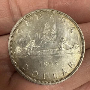 Silbermünze Canadian Dollar 1961 80% 1 Dollar - Bild 1 von 3