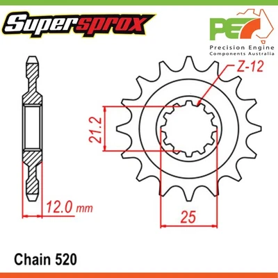 New SUPERSPROX Front & Rear Sprocket Kit For HUSQVARNA WR125 125cc - Изображение 1 из 4