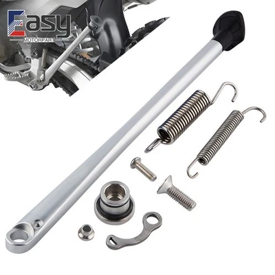 Motorcycle Side Stand Kickstand w/ Spring Bolt For KTM 150-500 XC XCW EXC Silver Foto 1 de 4