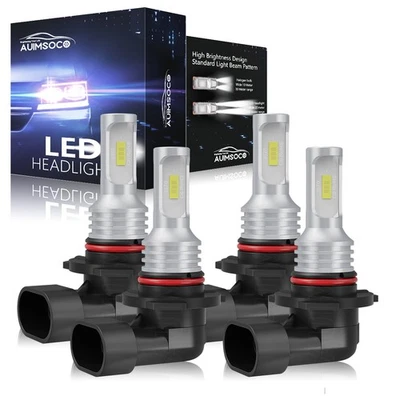 For Chevrolet S10 1994-2004 4x LED Headlight Hi/Lo Beam Bright Bulbs Cool White - Image 1 of 4