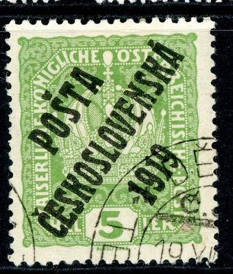 Czechoslovakia 1919 Semipostal Scott #B2 VFU M616 - Image 1 of 4