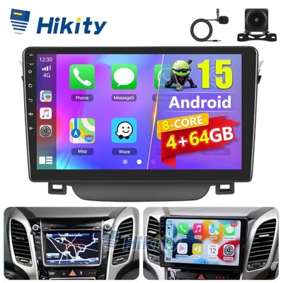 9" Android 15 Autoradio Für Hyundai i30 GD 4+64GB 8Core Carplay GPS Navi +Kamera - Bild 1 von 4