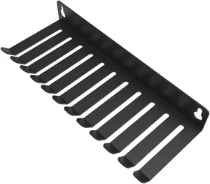 Wandhalterung Kabel Aufhänger Rack Organizer Halter mit 11 Steckplätzen oder Schwarz  - Bild 1 von 4