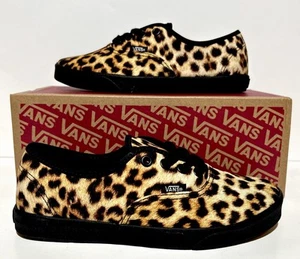 Vans LoPro Womens Size 9 Leopard Animal Print Black Brown Sneakers - Picture 1 of 7