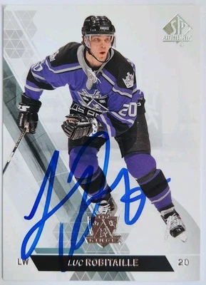Luc Robitaille Signed 2013-14 Upper Deck SP Authentic Hockey card #42 Autograph - Image 1 of 2