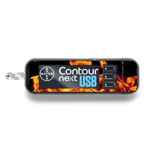 Aufkleber / Sticker für Ascensia Contour Next - Flames | Diasticker® - Picture 1 of 1