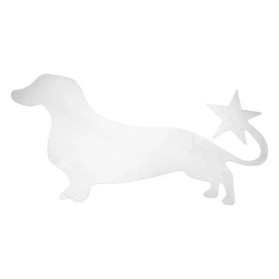 2X(Baumspitze Dekoration Weihnachtsbaumspitze mit Stern Eventkleid Dackel S1482 - Bild 1 von 4