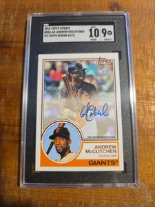 Andrew McCutchen - 2018 Topps 35th Anniversary 1983 Autograph SGC 10/9 - Picture 1 of 4