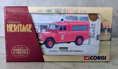 Corgi Scala 1/43 Collezione Heritage EX07402 Land Rover Pompiers De Marseille  - Immagine 1 di 4