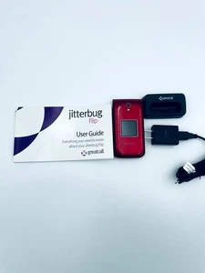 Alcatel Onetouch Jitterbug Greatcall telefono pieghevole rosso Bluetooth 4G singolo core - Foto 1 di 7