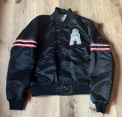 NFL Houston Oilers Satin Starter Chaqueta L Pro Line Auténtica De Colección Foto 1 de 4
