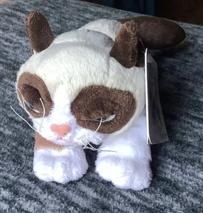 Gato gruñón 8" Peluche Ganz Laying Gatito loco Peluche Animal Beanbag Juguete suave - Imagen 1 de 6