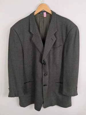 Armani Collezioni Blazer Men's 46R Olive Green Single Breasted Wool Dry Cleaned - Image 1 of 4