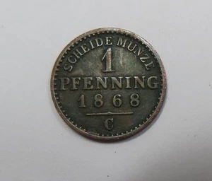 Alemania Prusia 1 Pfennig 1868 C Cleve Como Nuevo ESCASO - Imagen 1 de 2
