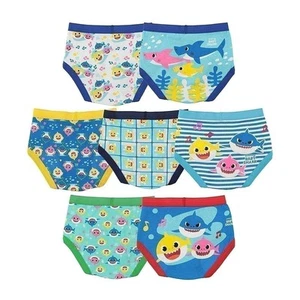 Handcraft Boys' Toddler Baby Shark 7pk Briefs, 4T - Picture 1 of 6
