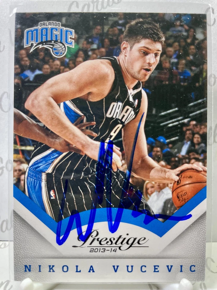 2013-14 Panini Prestige #118 Nikola Vucevic On Card Auto Orlando Magic - Image 1 of 2