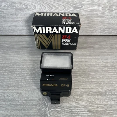 Miranda ZF-3 Automatic Zoom Flashgun With Original Box Tested Working - Image 1 of 4