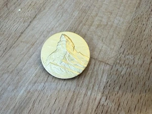 First ascent of the Matterhorn Centennial 1865-1965 Zermatt Huguenin Pin Badge - Picture 1 of 3