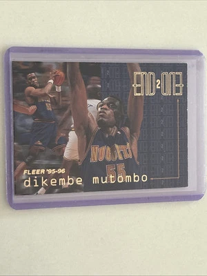 1995-96 Fleer End 2 End #12 Dikembe Mutombo - Denver Nuggets - Image 1 of 2