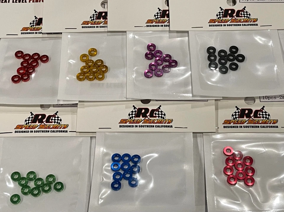 M3 x 3mm Washers/Shims- 7 color options - Image 1 of 1