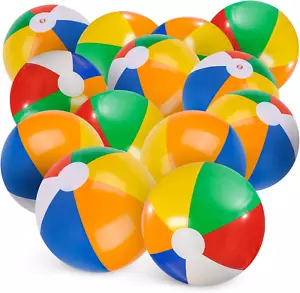 24PCS Beach Balls Bulk, 8Inch Inflatable Swimming Pool Toys for Kids, Summer Wat - Picture 1 of 12