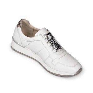 Zapatillas con cordones Van Dal Reydon 3317 0001 de cuero blanco para dama - Imagen 1 de 11