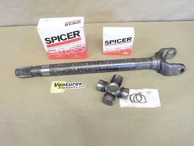 INNER AXLE SHAFT W/ NEW U JOINT RH PASSENGER SHORT SIDE JEEP J10 OR J20 DANA 44 - Image 1 of 4