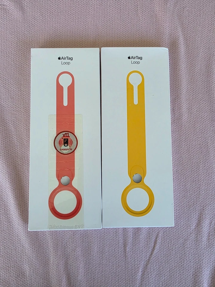 GENUINE Apple AirTag Loop Air Tag Sunflower Yellow and Coral - Image 1 of 1