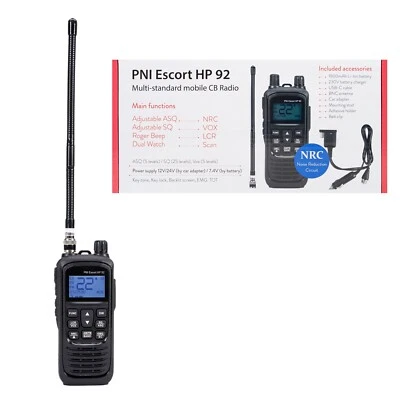 HP 92 Multi Standard, 4W, 12V, AM-FM, NRC Portable CB PNI Radio Station - Image 1 of 4