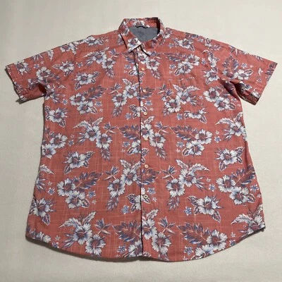 Izod Saltwater Relaxed Classic Men’s XXL Hawaiian Tropical Patriotic Print SS - Image 1 of 4