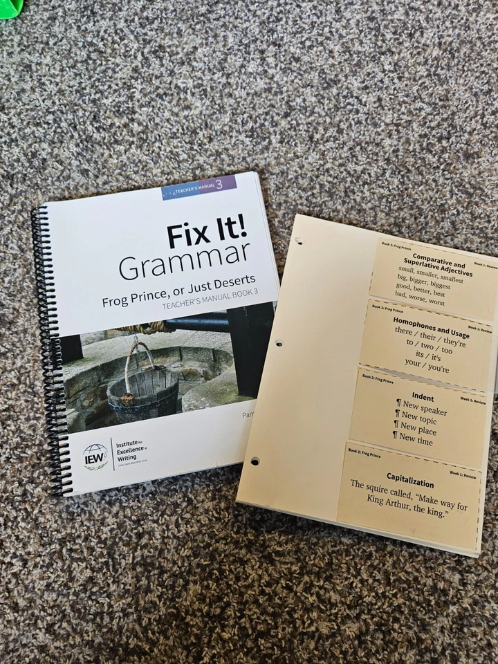 IEW Fix It Grammar, Frog Prince, Or Just Deserts Student Book 3 Third Edition - Image 1 of 4