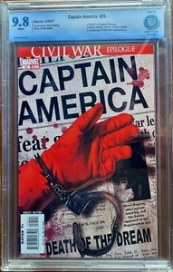 CBCS 9.8 Capitán América #25 Muerte del Capitán América (Marvel Comics abril 2007) - Imagen 1 de 3