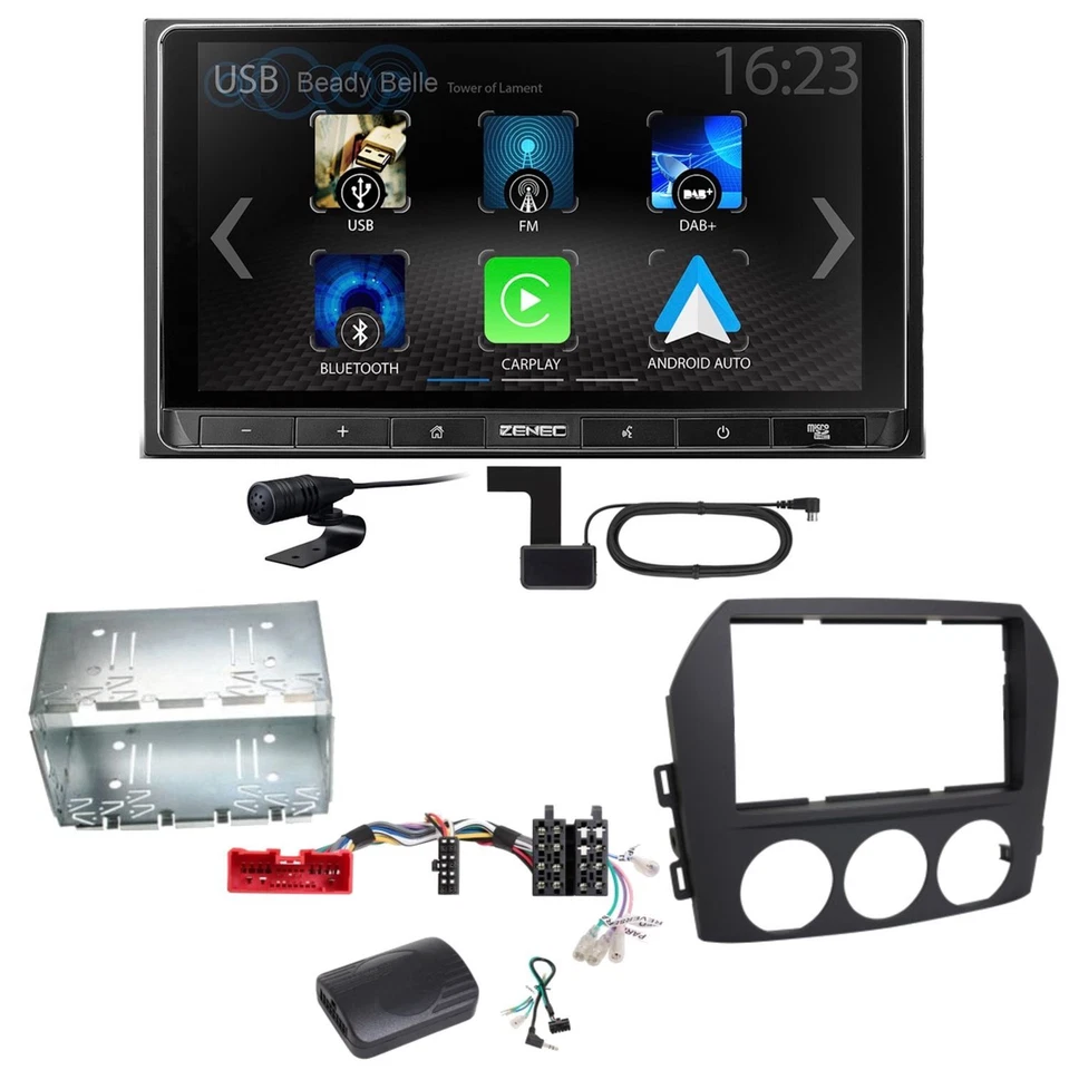 ZENEC Z-N538 Android Auto CarPlay DAB+ Einbauset für Mazda MX-5 NC FL - Bild 1 von 1
