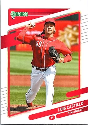 Luis Castillo 2021 Donruss #124 Cincinnati Reds - Image 1 of 2