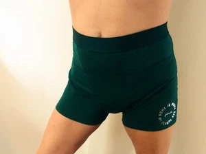 Victoria Secret PINK High Waist Workout Boy Shorts Green Body Hugging XL NWOT - Picture 1 of 4