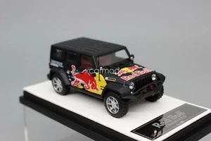1/64 scale Time Micro Jeep Wrangler Rubicon Red Bull Diecast Car Toy CollectION - Picture 1 of 6