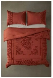 3 Piece Tufted Cotton Duvet Cover set, Luxury Boho Bedding King Queen Comforter  - Picture 1 of 4