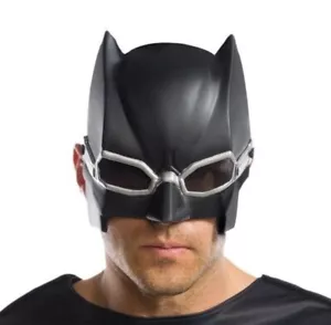 BATMAN MEDIA MÁSCARA Negro Plástico Adulto Disfraz Liga de la Justicia Táctica Cara Utilería - Imagen 1 de 11