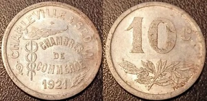 Monnaie de nécessité Charleville & Sedan 10 centimes  1921 ! El Mon.# 10.2 - Picture 1 of 1