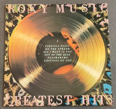 ROXY MUSIC,GREATEST HITS,VINTAGE UK EARLY PRESS 1975 ALBUM,12” LP33.EX/EX+ - Image 1 of 4