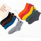 and Winter Cloth Label Couple Socks Sports Socks Cotton Socks Solid Color