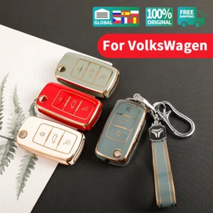 Schlüsselanhänger Abdeckung Kette für Volkswagen VW Jetta Käfer Tiguan Passat Go - Picture 1 of 22