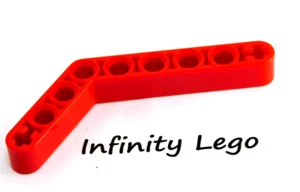 4 LEGO Technic Red Beam Bent 53 Degrees, 4 and 6 Holes (6629 42149) - 4 Pieces - Picture 1 of 2