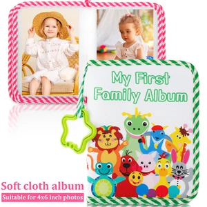 First Photo Album Safe First Year Memory Album Cute Soft Cloth Photo Book leLsk - Picture 1 of 22